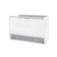 Bed DREAM NEW 60x120 white+stone grey /removed front panels/
